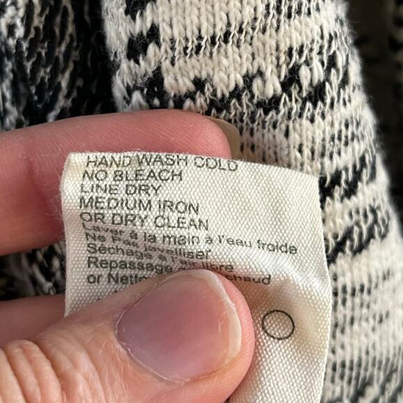 Anthropologie Tiny Mazarine Black And White Cardigan Sweater Size S - Picture 9 of 9